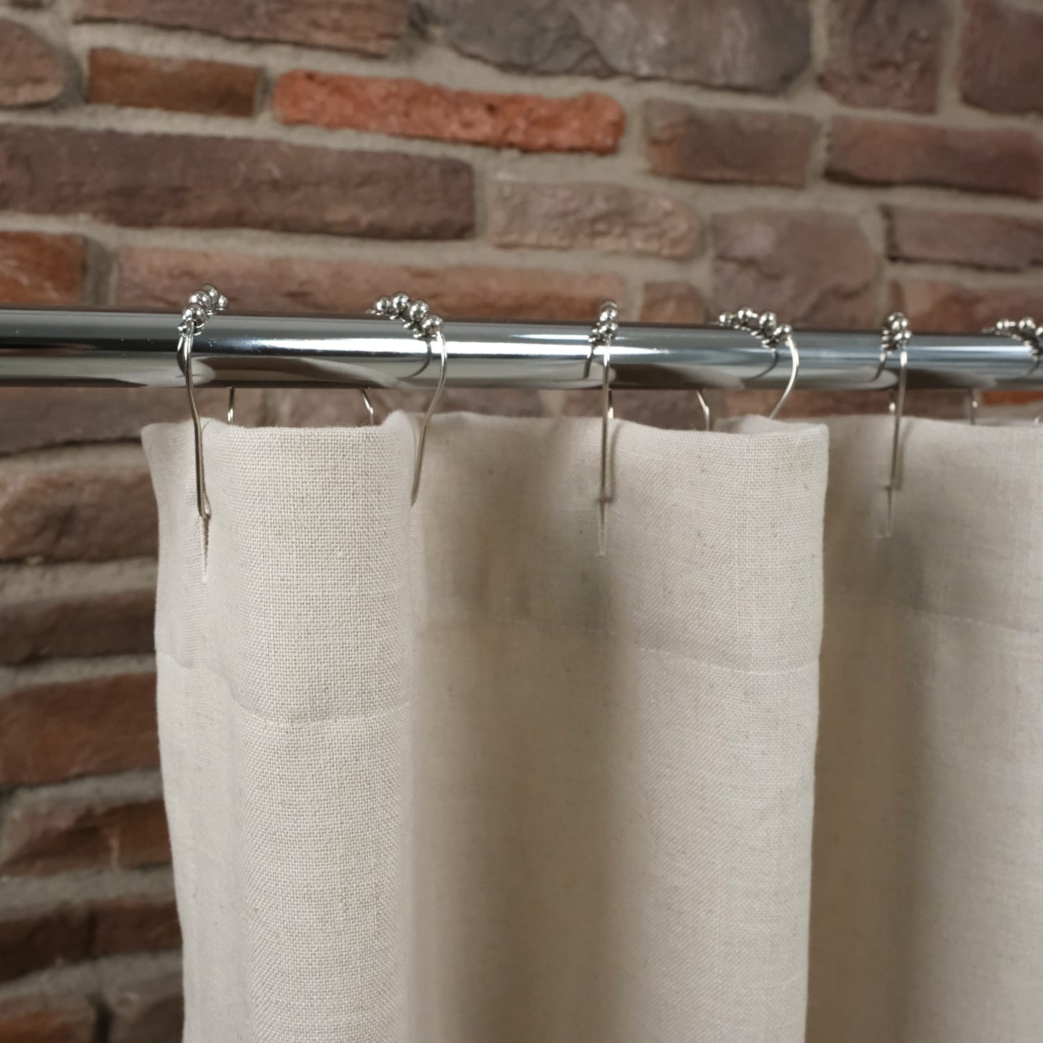 Brand New RH linen shower top curtain