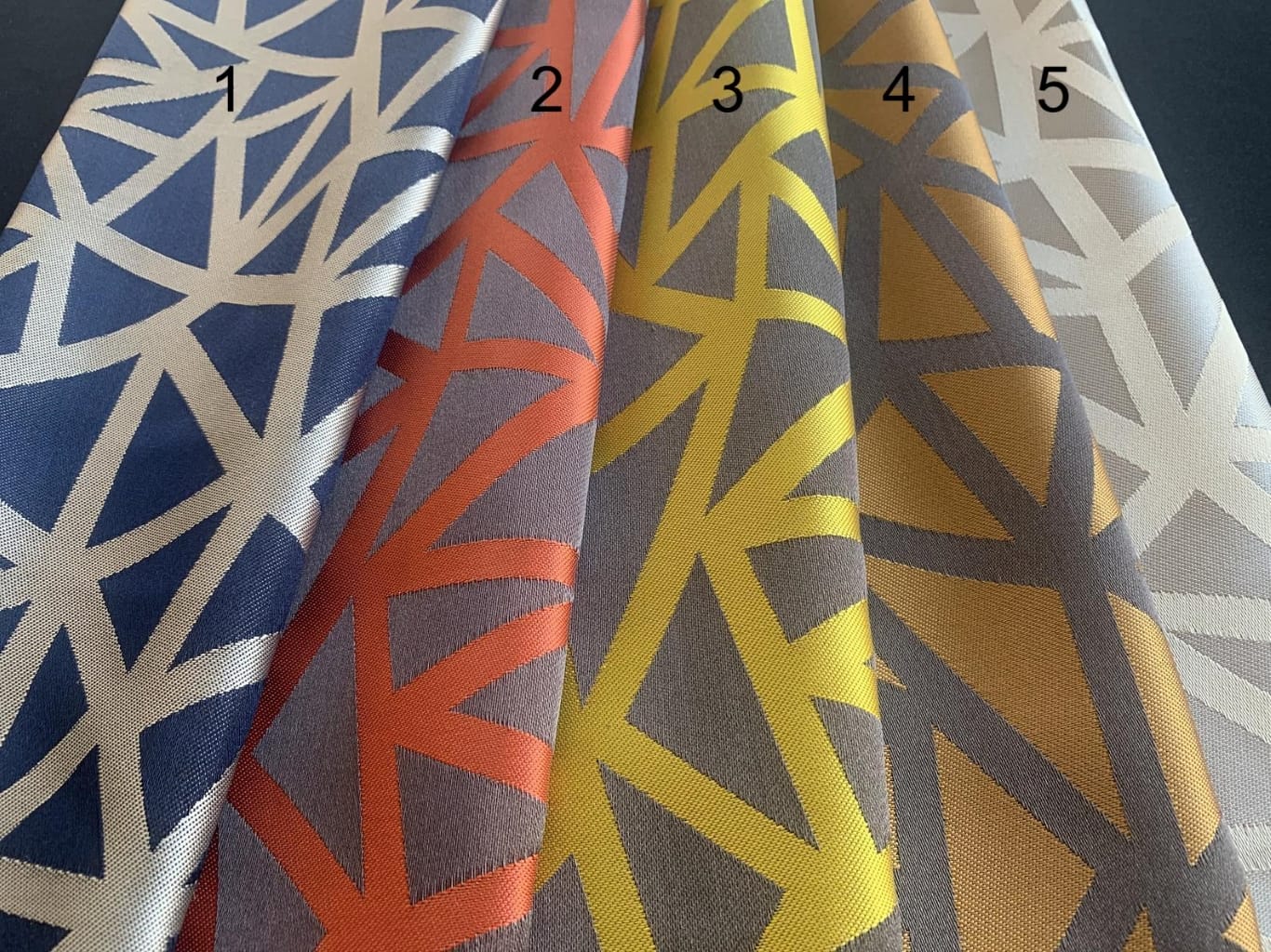 Color Block Pattern Curtains
