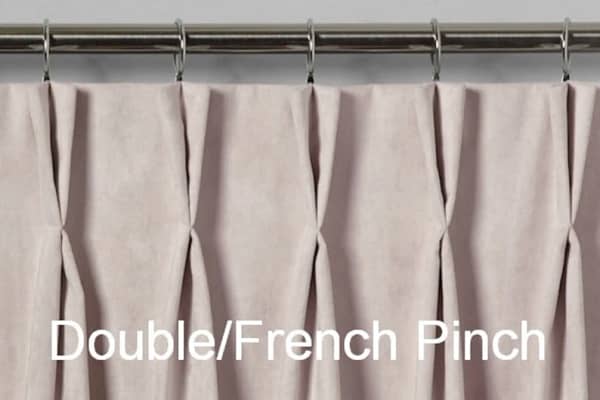 double (French) pinch pleat