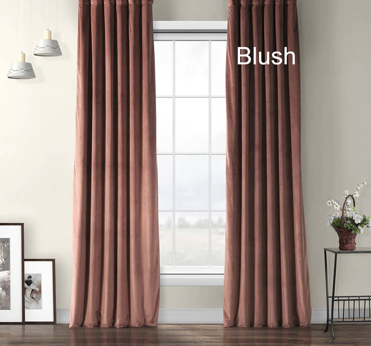 Blackout Velvet Curtains. Custom Drapery Panels